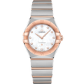 Omega Constellation Manhattan 28 Quartz Stainless Steel / Sedna Gold / MOP — Ref. 131.20.28.60.55.001
