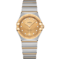 Omega Constellation Manhattan 28 Quartz Stainless Steel / Yellow Gold / Champagne Diamond — Ref. 131.20.28.60.58.001