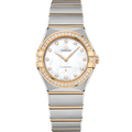 Omega Constellation Manhattan 28 Quartz Stainless Steel / Yellow Gold / MOP / Diamond — Ref. 131.25.28.60.55.002