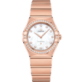 Omega Constellation Manhattan 28 Quartz Sedna Gold / MOP / Diamond — Ref. 131.55.28.60.55.001
