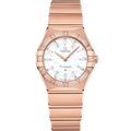 Omega Constellation Manhattan 28 Quartz Sedna / MOP - Diamond / Diamond — Ref. 131.55.28.60.55.003