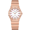 Omega Constellation Manhattan 28 Quartz Sedna Gold / MOP - Emerald / Diamond — Ref. 131.55.28.60.55.004