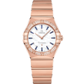 Omega Constellation Manhattan 28 Quartz Sedna Gold / MOP - Emerald / Diamond — Ref. 131.55.28.60.55.007