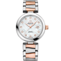 Omega LadyMatic Co-Axial 34 Stainless Steel / Sedna Gold / MOP / Bracelet — Ref. 425.20.34.20.55.004