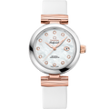 Omega LadyMatic Co-Axial 34 Stainless Steel / Sedna Gold / MOP — Ref. 425.22.34.20.55.004