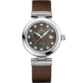 Omega LadyMatic Co-Axial 34 Stainless Steel / Brown MOP — Ref. 425.32.34.20.57.004