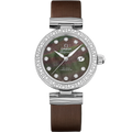 Omega LadyMatic Co-Axial 34 Stainless Steel / Diamond / Grey MOP — Ref. 425.37.34.20.57.004