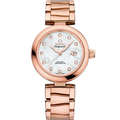 Omega LadyMatic Co-Axial 34 Sedna Gold / MOP / Bracelet — Ref. 425.60.34.20.55.004