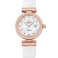 Omega LadyMatic Co-Axial 34 Sedna Gold / Diamond / MOP — Ref. 425.67.34.20.55.008