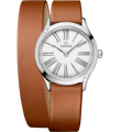 Omega Mini Tr̩sor Quartz 26 Stainless Steel - Diamond / White Enamel / Double Tour — Ref. 428.17.26.60.04.005