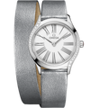 Omega Mini Tr̩sor Quartz 26 Stainless Steel - Diamond / White Enamel / Double Tour — Ref. 428.17.26.60.04.006
