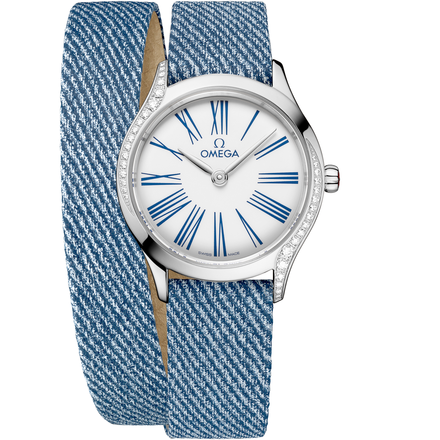 Omega De Ville Mini Tr̩sor 26åÊmm, Steel on Leather strap - 428.17.26.60.04.009 — Ref. 428.17.26.60.04.009