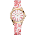 Omega Mini Tr̩sor Quartz 26 Moonshine Gold - Diamond / White - Rose / Toile de Jouy — Ref. 428.57.26.60.04.003