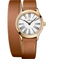 Omega Mini Tr̩sor Quartz 26 Moonshine Gold - Diamond / White Enamel / Double Tour — Ref. 428.57.26.60.04.005