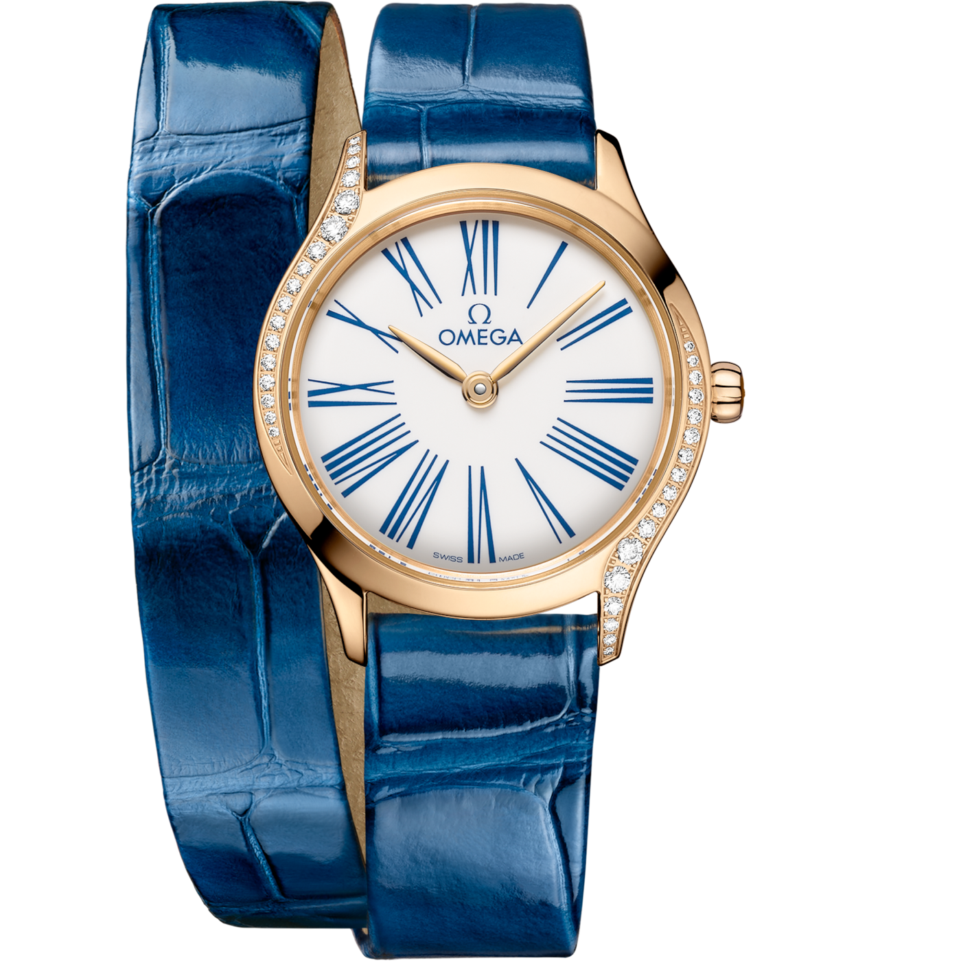 Omega De Ville Mini Tr̩sor 26åÊmm, Moonshine gold on Alligator - 428.58.26.60.04.002 — Ref. 428.58.26.60.04.002