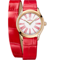 Omega Mini Tr̩sor Quartz 26 Moonshine Gold - Diamond / White Enamel / Double Tour — Ref. 428.58.26.60.04.003