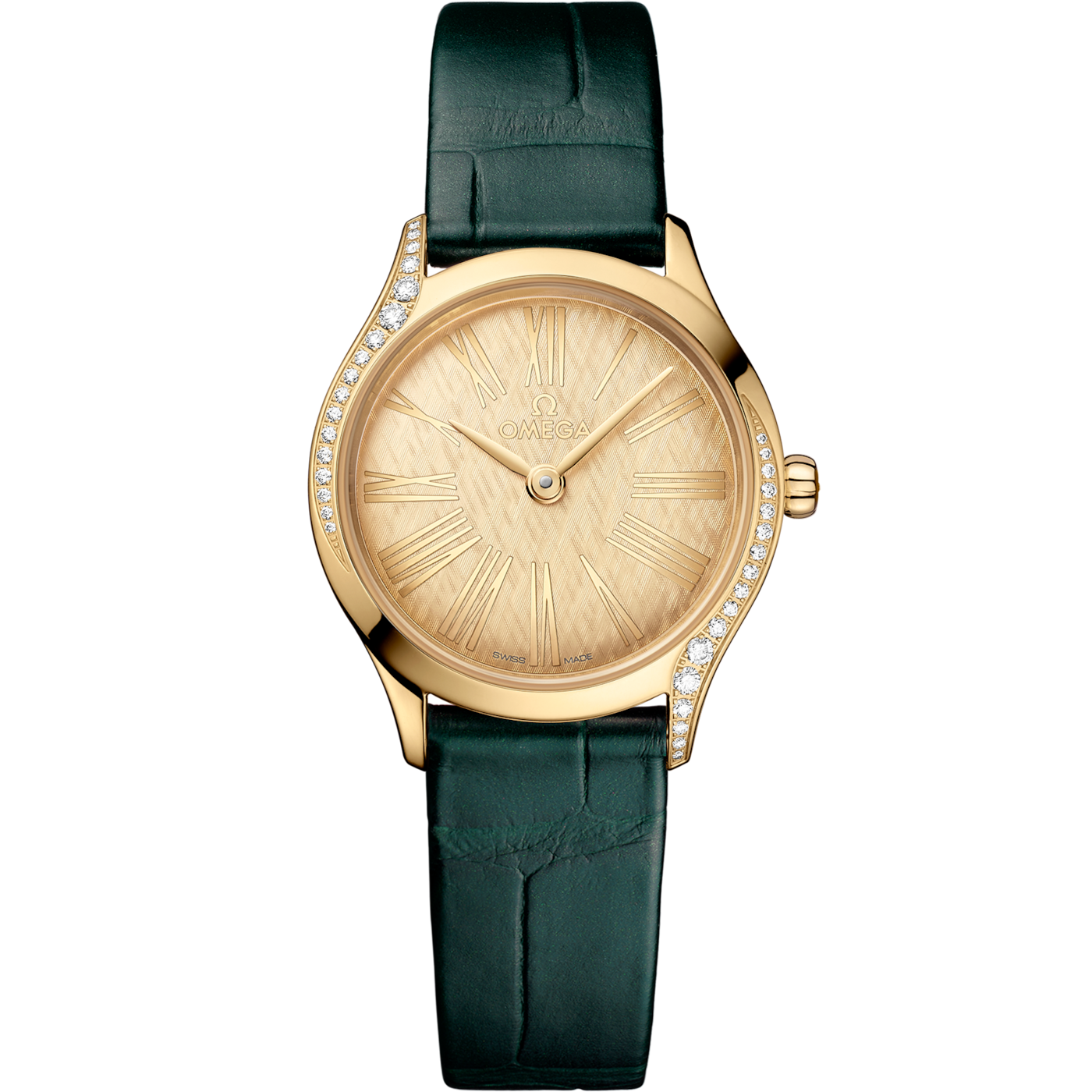 Omega De Ville Mini Tr̩sor 26åÊmm, Moonshine gold on Alligator - 428.58.26.60.99.001 — Ref. 428.58.26.60.99.001
