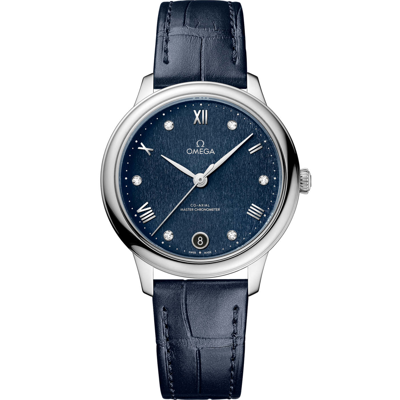 Omega De Ville Master Chronometer 34 Stainless Steel / Blue - Diamond — Ref. 434.13.34.20.53.002