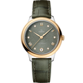 Omega De Ville Master Chronometer 34 Stainless Steel - Yellow Gold / Green - Diamond — Ref. 434.23.34.20.60.001