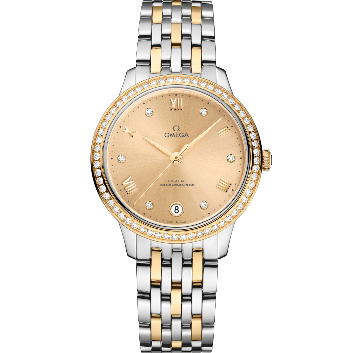 Omega De Ville Prestige 34åÊmm, Steel - yellow gold on Steel - yellow gold - 434.25.34.20.58.001 — Ref. 434.25.34.20.58.001