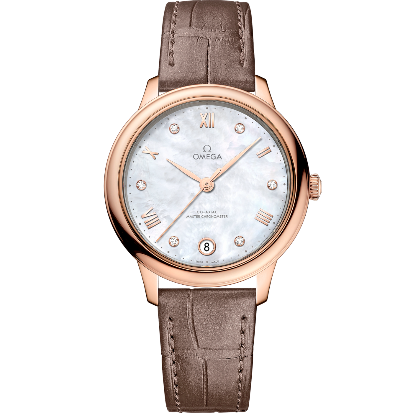 Omega De Ville Master Chronometer 34 Sedna Gold / MOP - Diamond — Ref. 434.53.34.20.55.001