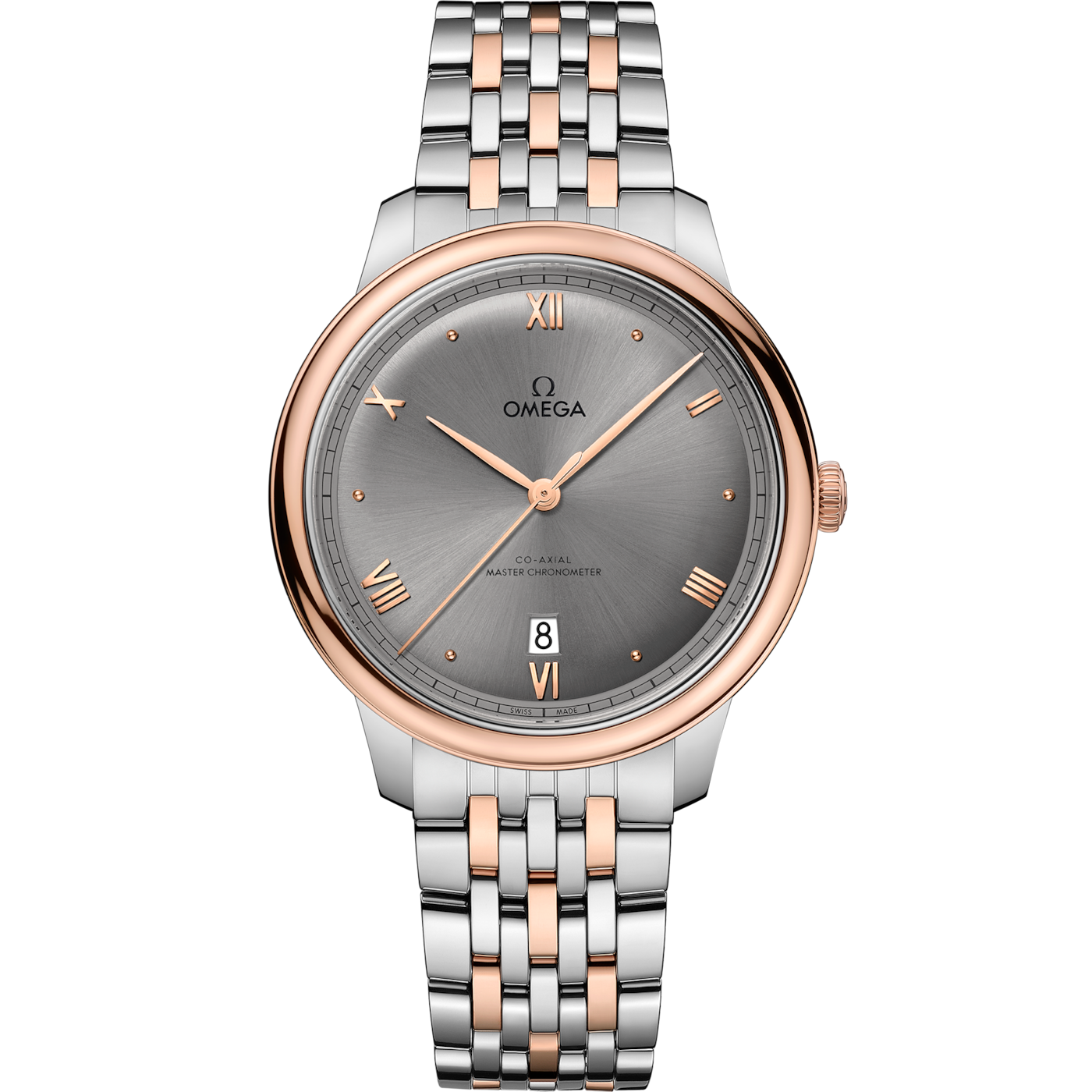 Omega De Ville Master Chronometer Stainless Steel - Sedna Gold / Grey / Bracelet — Ref. 434.20.40.20.06.001
