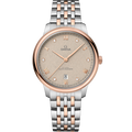 Omega De Ville Master Chronometer Stainless Steel - Sedna Gold / Beige - Diamond / Bracelet — Ref. 434.20.40.20.59.001