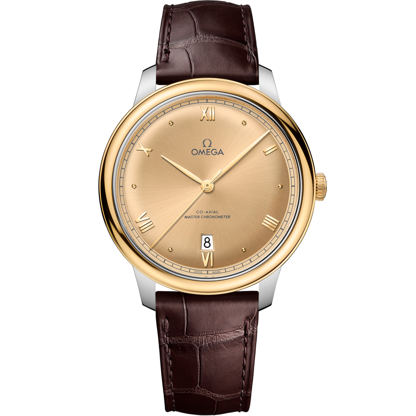 Omega De Ville Master Chronometer Stainless Steel - Yellow Gold / Champagne — Ref. 434.23.40.20.08.001