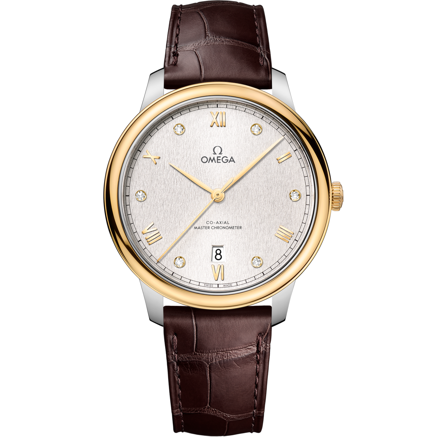 Omega De Ville Master Chronometer Stainless Steel - Yellow Gold / Silver - Diamond — Ref. 434.23.40.20.52.001