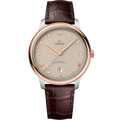 Omega De Ville Master Chronometer Stainless Steel - Sedna Gold / Beige - Diamond — Ref. 434.23.40.20.59.001