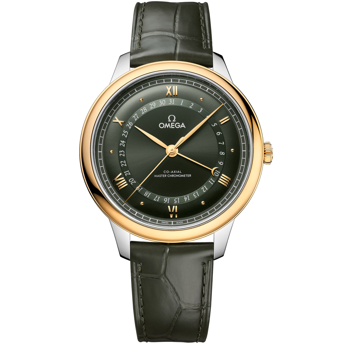 Omega De Ville Prestige 42åÊmm, Steel - yellow gold on Alligator - 434.23.42.22.10.001 — Ref. 434.23.42.22.10.001
