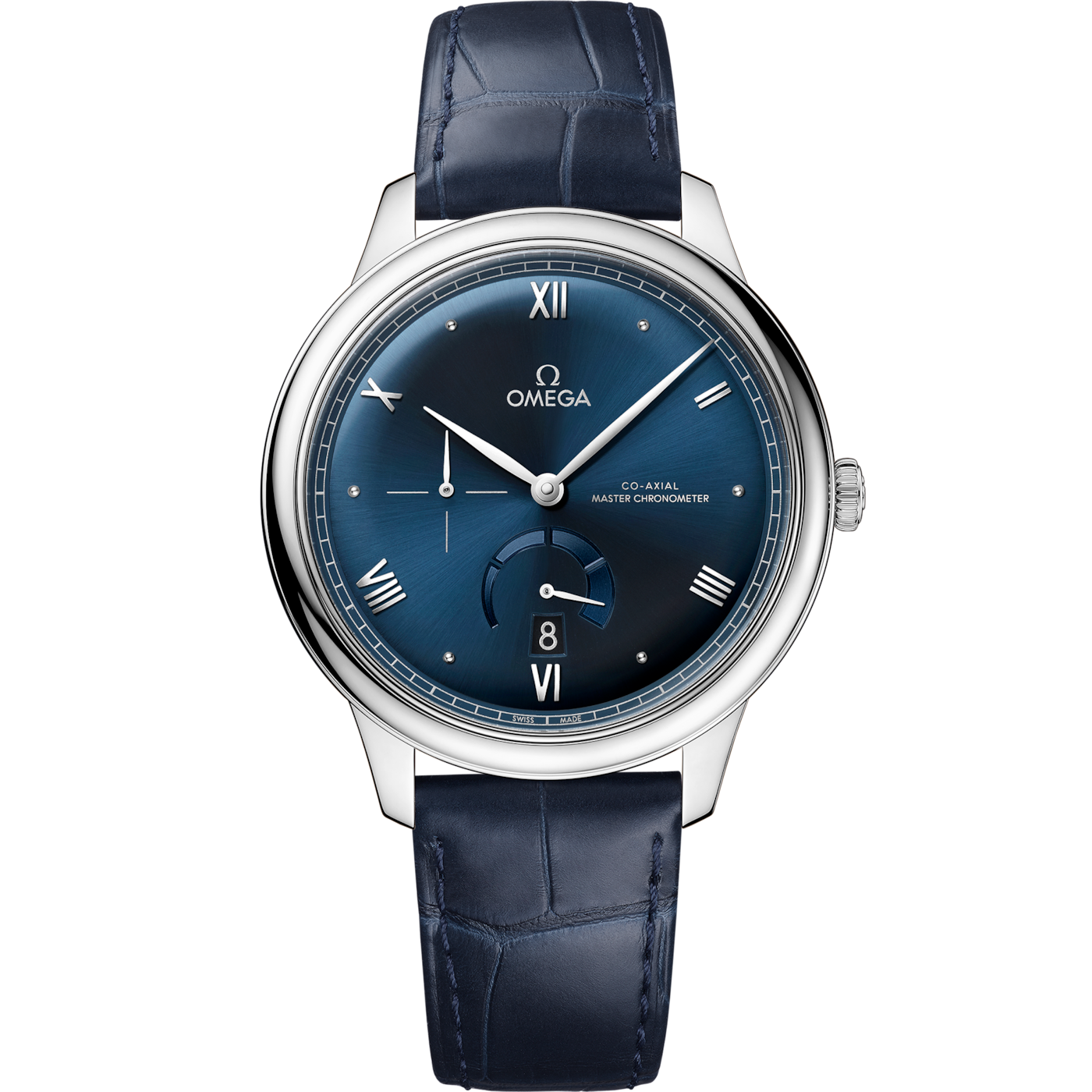 Omega De Ville Power Reserve Master Chronometer Stainless Steel / Blue — Ref. 434.13.41.21.03.002