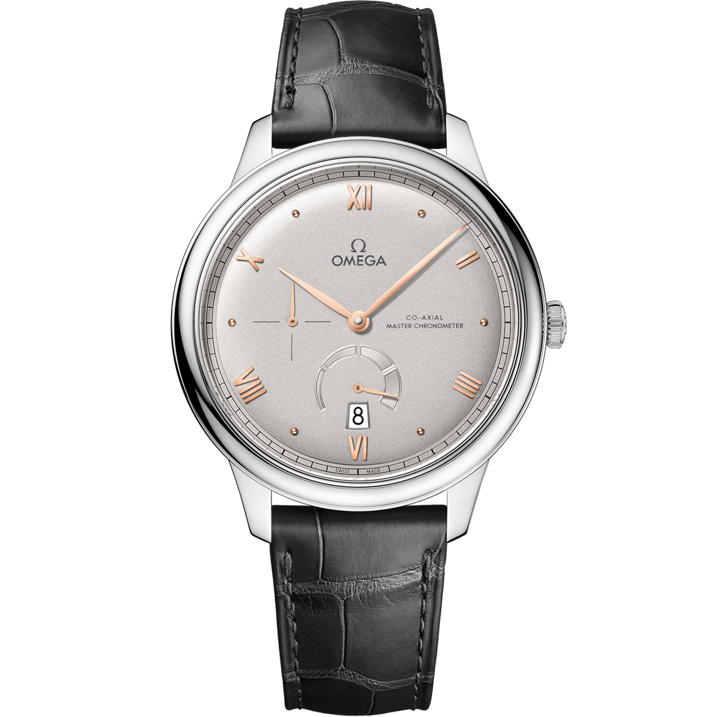 Omega De Ville Power Reserve Master Chronometer Stainless Steel / Silver — Ref. 434.13.41.21.06.001