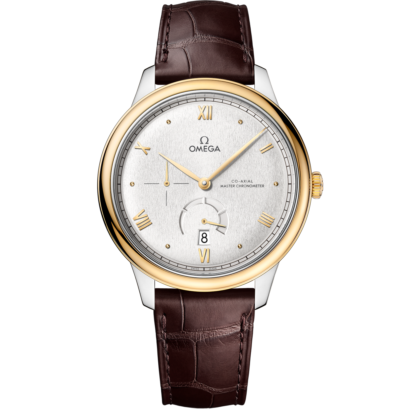 Omega De Ville Power Reserve Master Chronometer Stainless Steel - Yellow Gold / Silver — Ref. 434.23.41.21.02.001