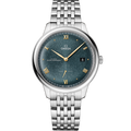 Omega De Ville Small Seconds Master Chronometer Stainless Steel / Turquoise / Bracelet — Ref. 434.10.41.20.10.001