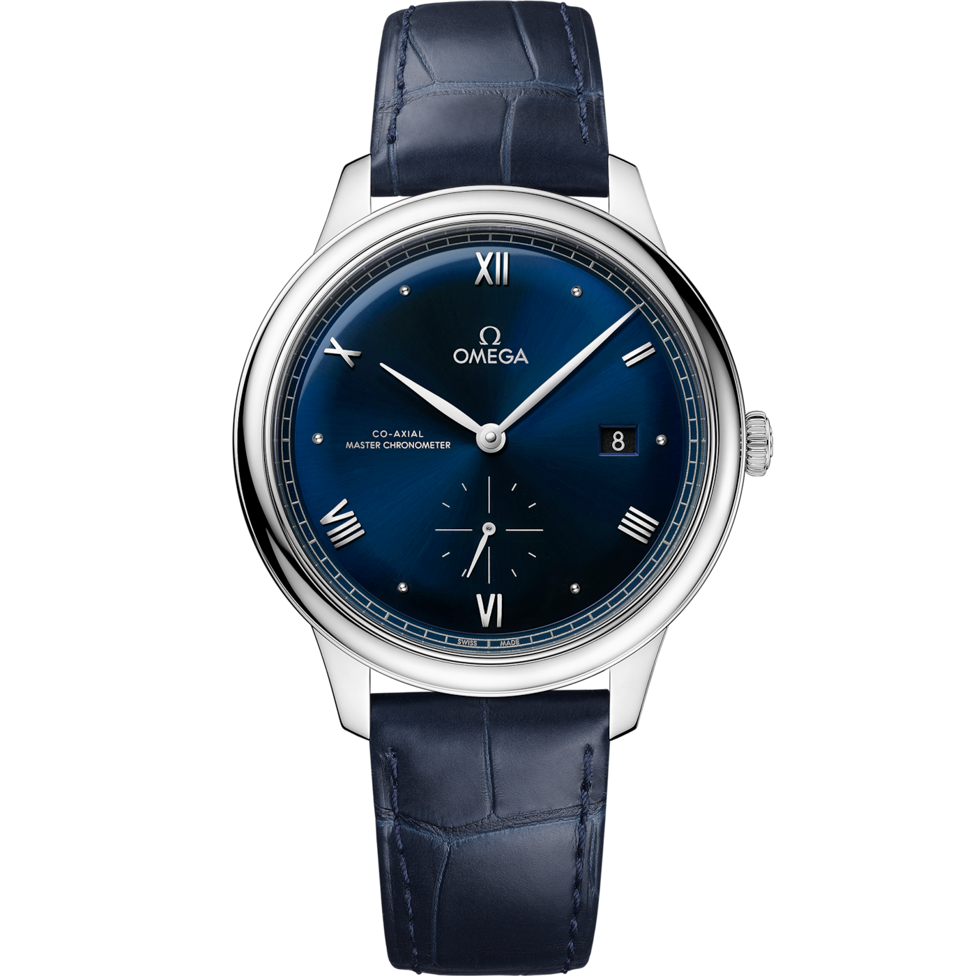 Omega De Ville Small Seconds Master Chronometer Stainless Steel / Blue — Ref. 434.13.41.20.03.001
