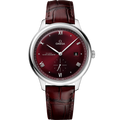Omega De Ville Small Seconds Master Chronometer Stainless Steel / Burgundy — Ref. 434.13.41.20.11.001
