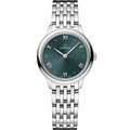Omega De Ville Quartz 27.5 Stainless Steel / Turquoise / Bracelet — Ref. 434.10.28.60.10.001
