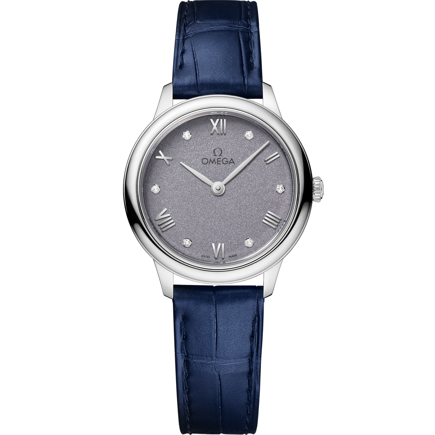 Omega De Ville Quartz 27.5 Stainless Steel / Lavender - Diamond — Ref. 434.13.28.60.53.001
