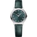 Omega De Ville Quartz 27.5 Stainless Steel / Turquoise - Diamond — Ref. 434.13.28.60.60.001