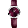 Omega De Ville Quartz 27.5 Stainless Steel / Burgundy - Diamond — Ref. 434.13.28.60.61.001