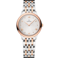 Omega De Ville Quartz 27.5 Stainless Steel - Sedna Gold / Silver / Bracelet — Ref. 434.20.28.60.02.001