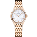Omega De Ville Quartz 27.5 Sedna Gold - Diamond / MOP - Diamond / Bracelet — Ref. 434.55.28.60.55.001
