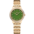 Omega De Ville Quartz 27.5 Yellow Gold - Diamond / Jade - Diamond / Bracelet — Ref. 434.55.28.60.99.001