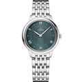 Omega De Ville Quartz 30 Stainless Steel / Turqouise / Bracelet — Ref. 434.10.30.60.10.001