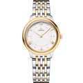 Omega De Ville Quartz 30 Stainless Steel - Yellow Gold / White / Bracelet — Ref. 434.20.30.60.02.002
