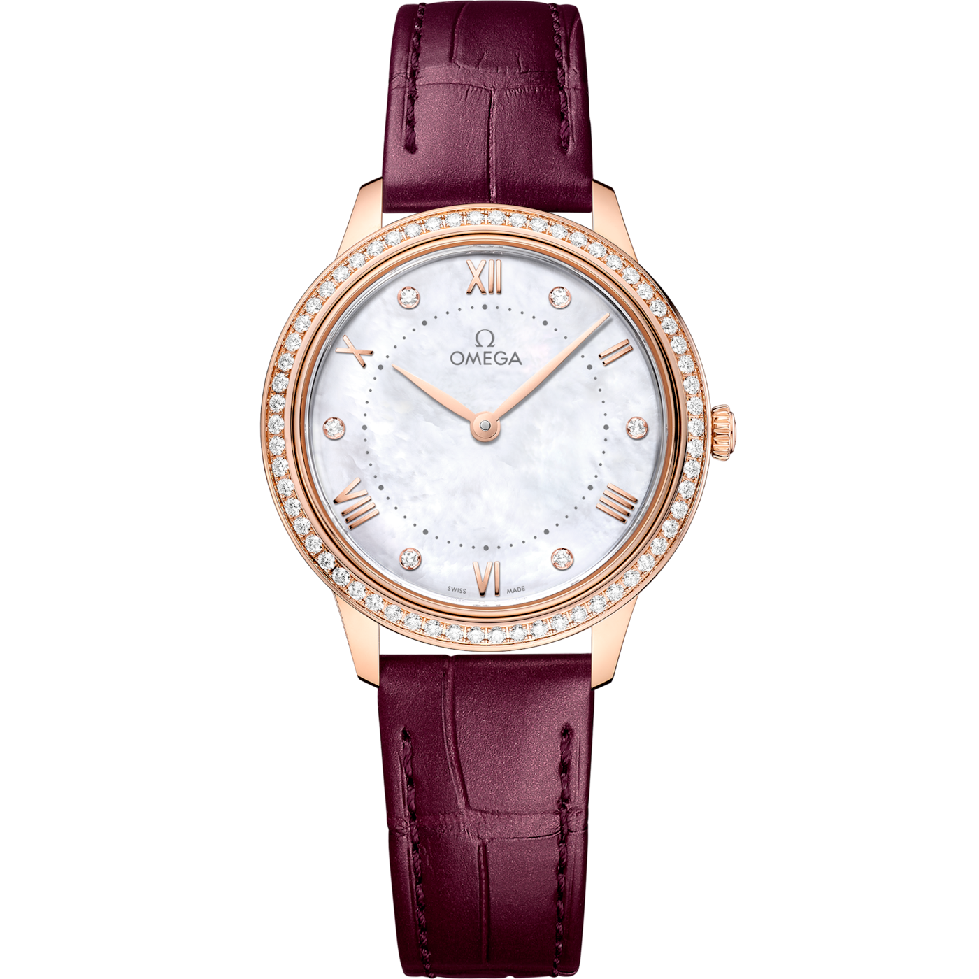 Omega De Ville Quartz 30 Sedna Gold - Diamond / MOP - Diamond — Ref. 434.58.30.60.55.001