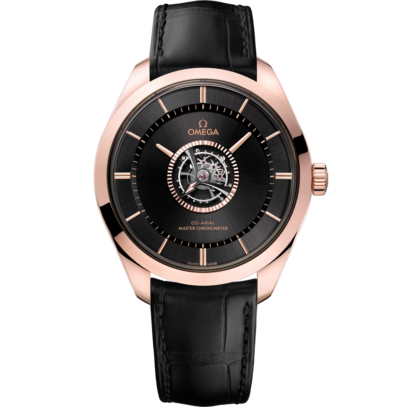 Omega De Ville Tr̩sor Tourbillon Sedna Gold / Black — Ref. 529.53.43.22.01.001