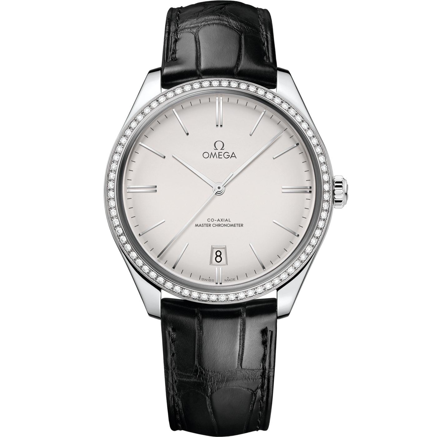 Omega De Ville Tr̩sor Master Chronometer Stainless Steel / Diamond / Silver — Ref. 435.18.40.21.02.001