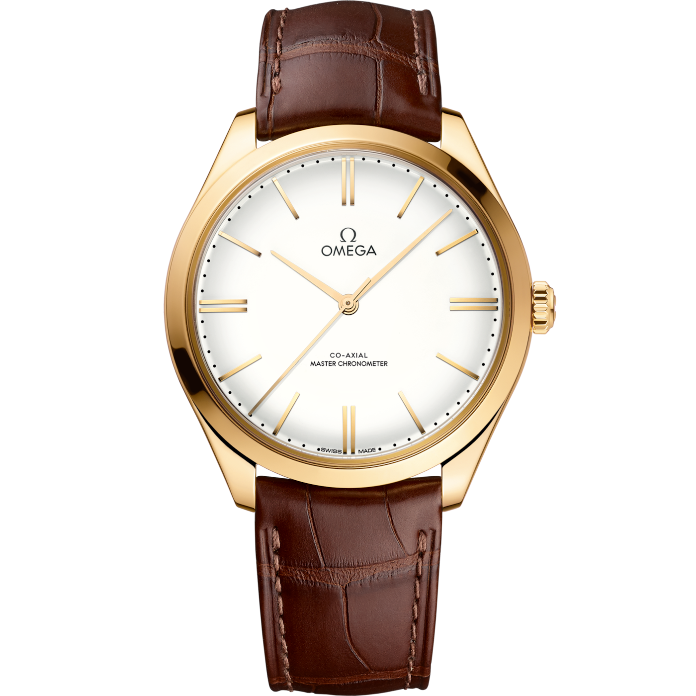 Omega De Ville Tr̩sor Master Chronometer Yellow Gold / White Enamel — Ref. 435.53.40.21.09.001